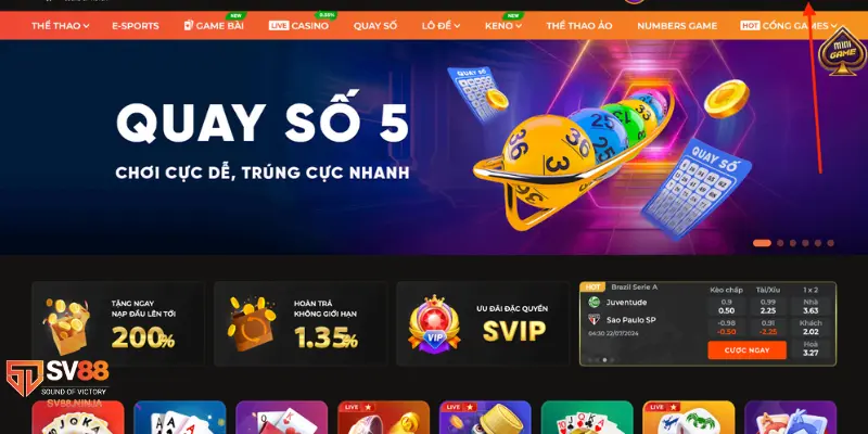 Các phương thức rút tiền Sv88 